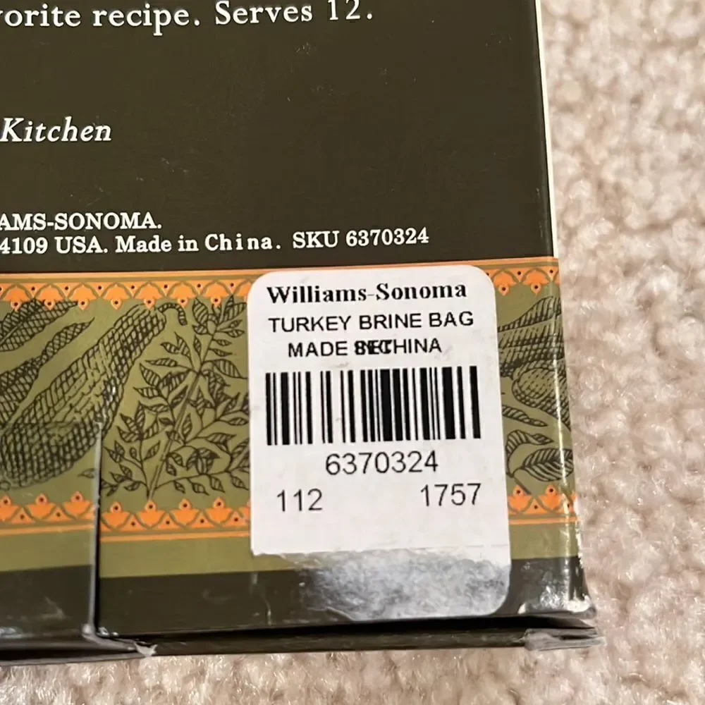 TURKEY BRINGING BAGS SET OF TWO